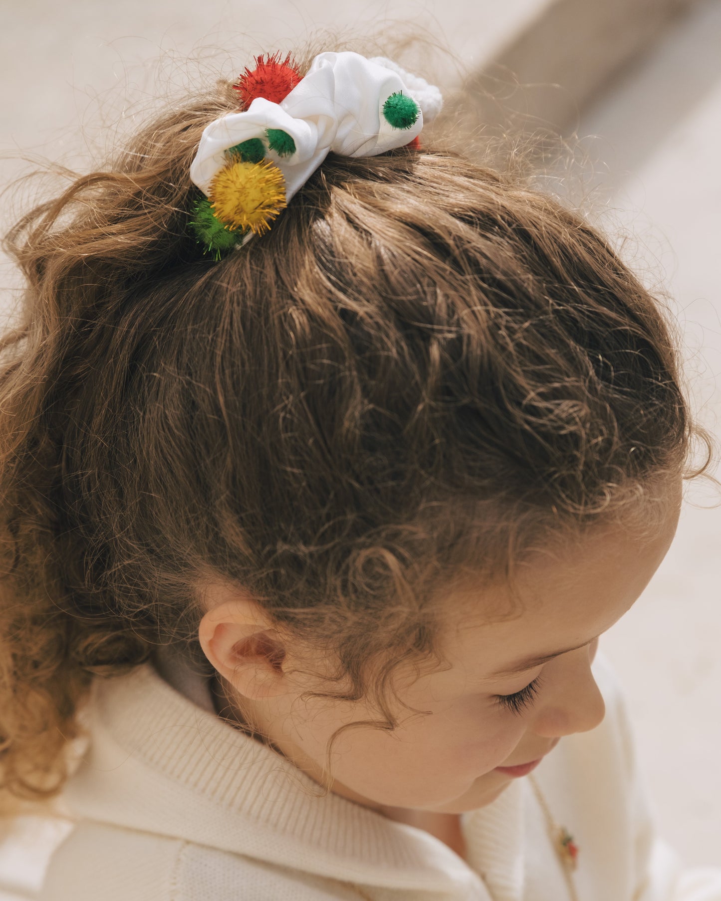 Festive Wonderland - Handmade Merry Whirl Silk Scrunchie