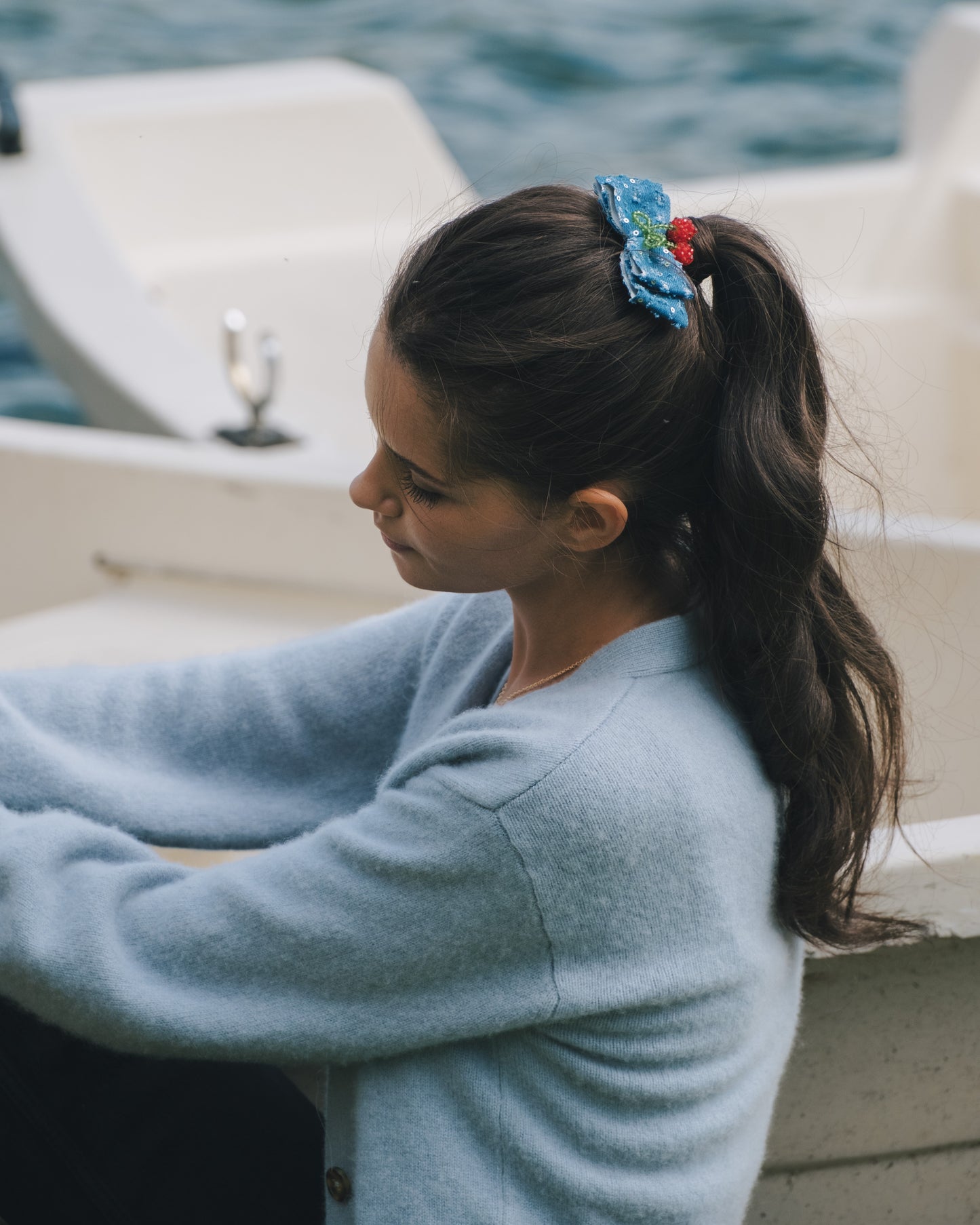 Black Forest Whimsy - Cherry Whispers Bow Headband