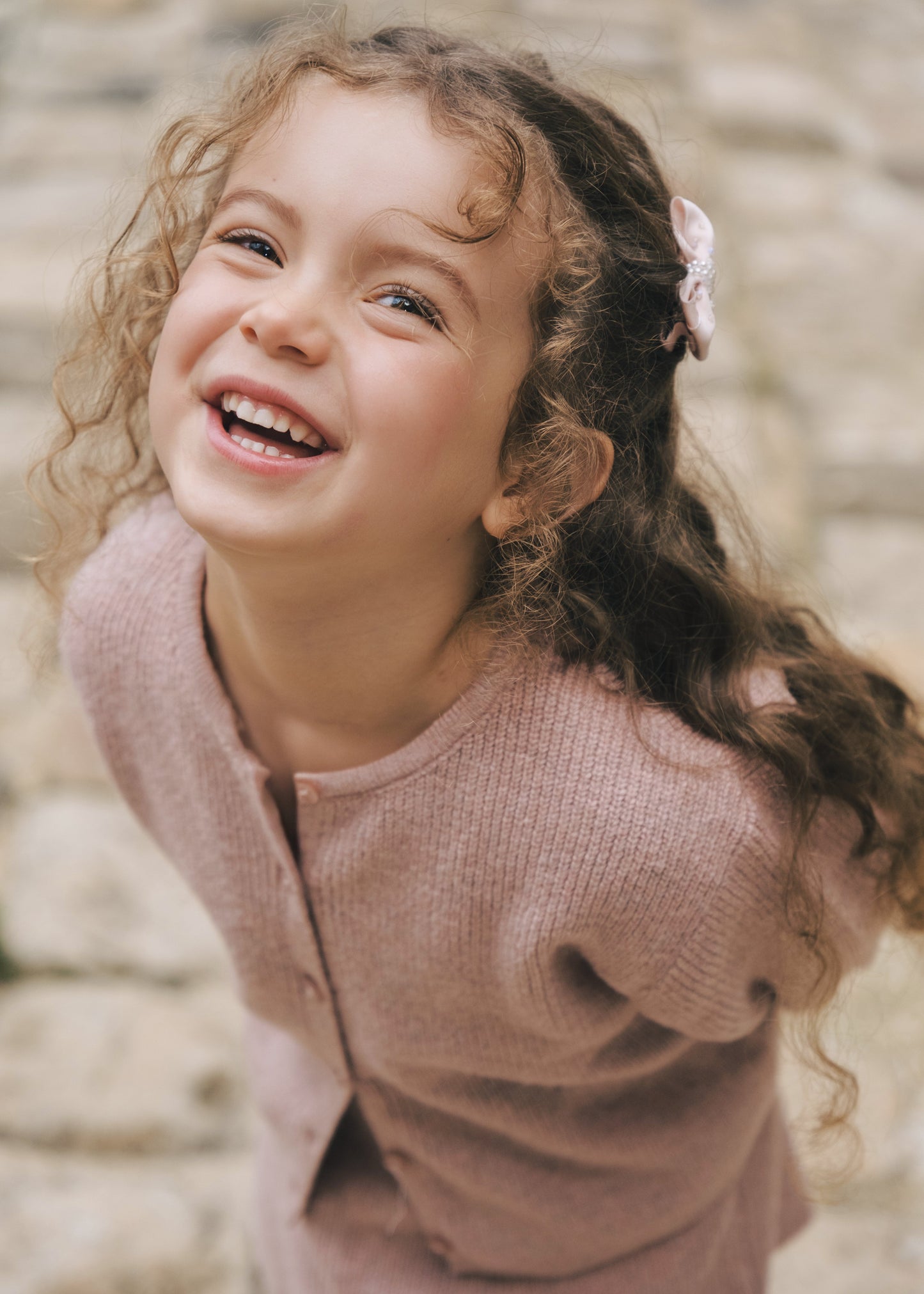 Pink Princess Sparkle - Blush Ballet Bow Clip