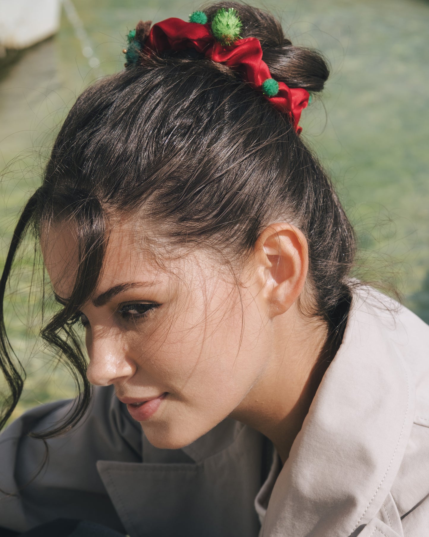 Festive Wonderland - Merry Whirl Silk Scrunchie