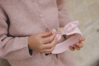 Pink Princess Sparkle - Blush Blossom Bow Headband