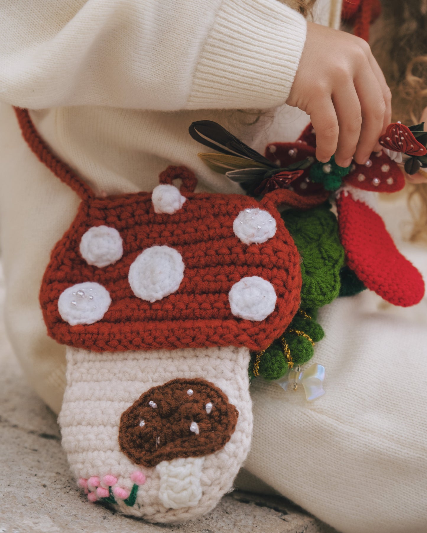 Black Forest Whimsy - Woodland Mushroom Bag