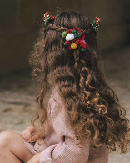 Festive Wonderland - Merry Whirl Silk Scrunchie