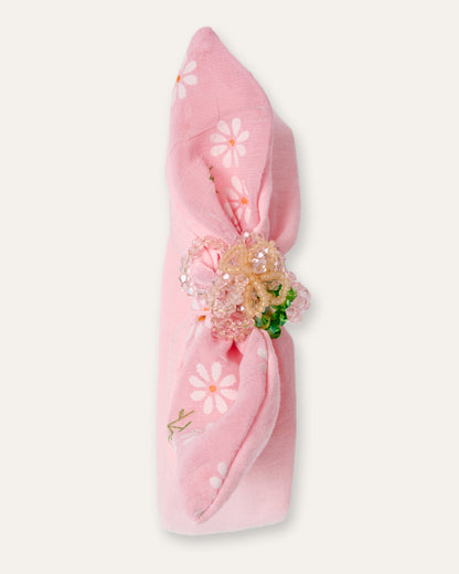 Pink Princess Sparkle - Blush Blossom Bow Headband