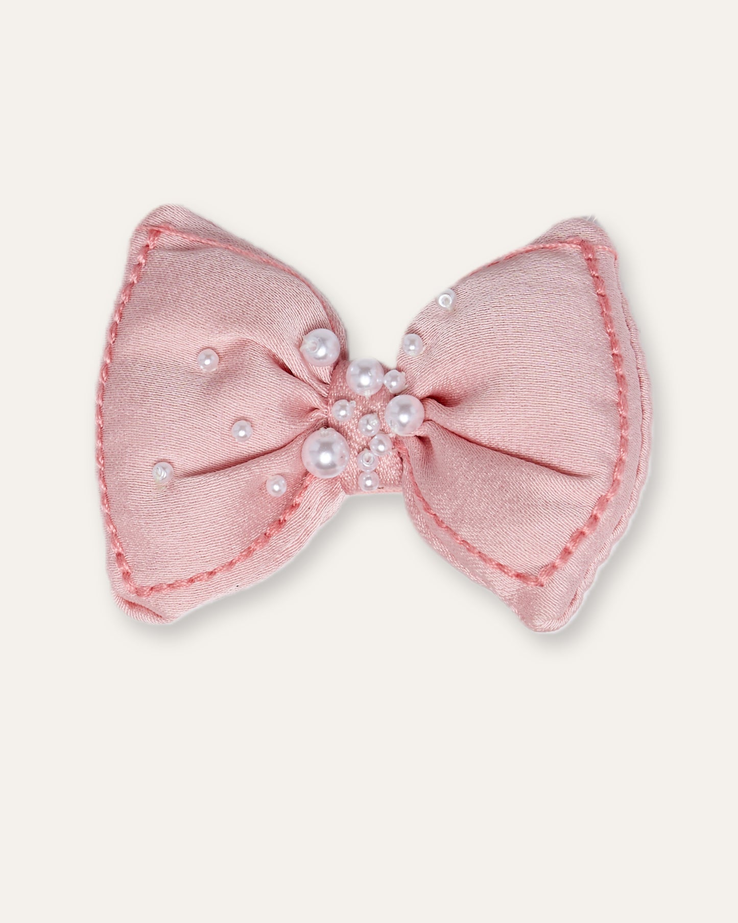 Pink Princess Sparkle - Blush Ballet Bow Clip - Large