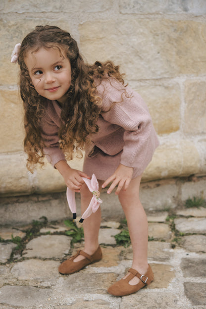 Pink Princess Sparkle - Blush Blossom Bow Headband