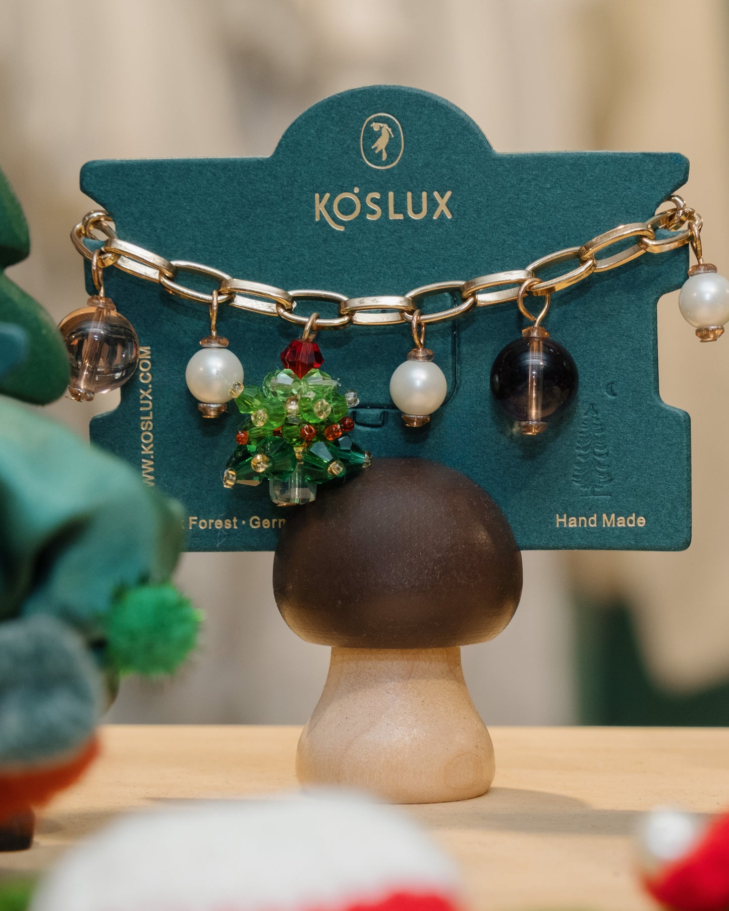 Festive Wonderland - Sparkling Christmas Tree Long Pendant Necklace