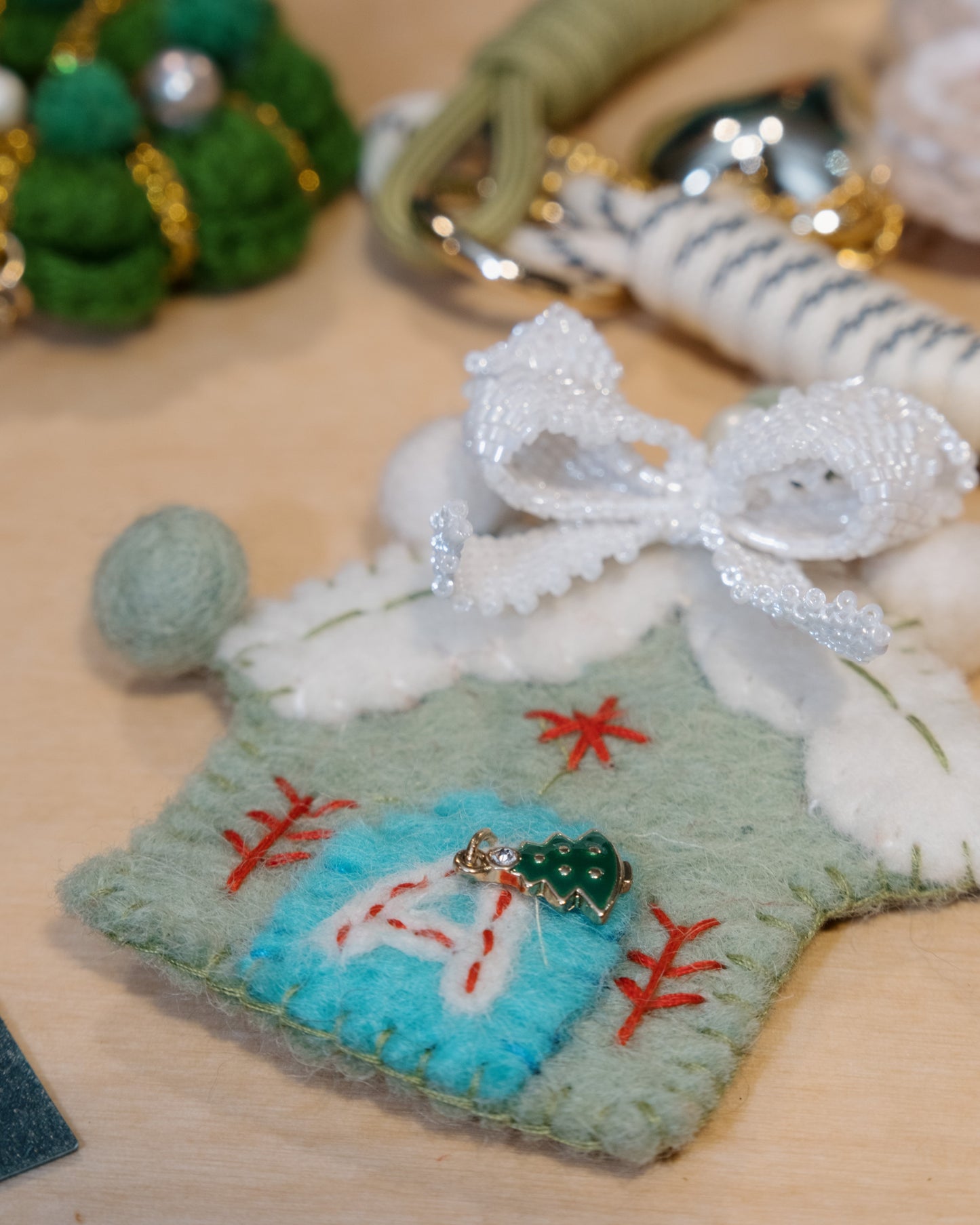 Festive Wonderland - Gingerbread Cottage Keychain Charm