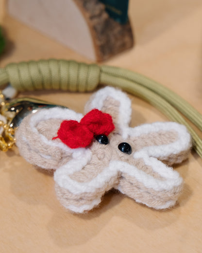 Festive Wonderland - Gingerbread Cottage Keychain Charm