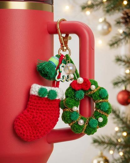 Festive Wonderland - Santa’s Cozy Stocking Keychain