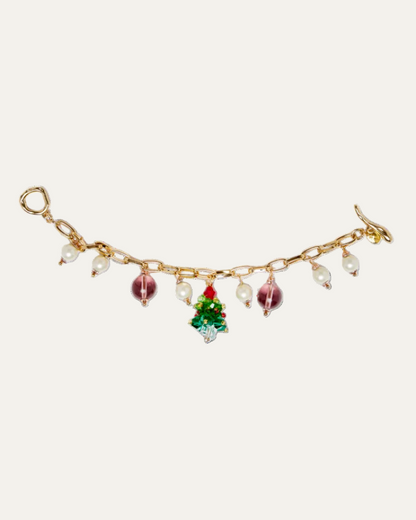Festive Wonderland - Sparkling Christmas Tree Bracelet